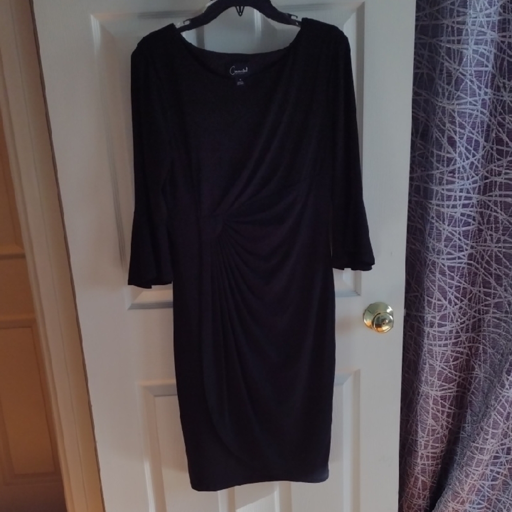 Connected Apparel Black Long Sleeve Dress